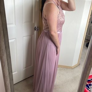 David’s Bridal Rose Gold Dress